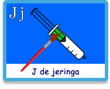 Jeringa - Letra j - Colorear - Juegos educativos en español, JuegosArcoiris