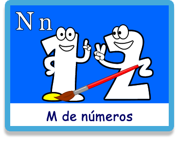 Números - Letra n - Colorear - Juegos educativos en español, JuegosArcoiris