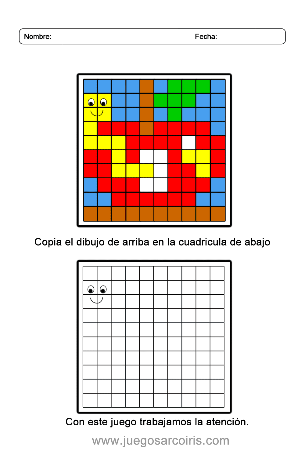 Cuadrícula para Colorear por números - Navidad, Actividades para Colorear